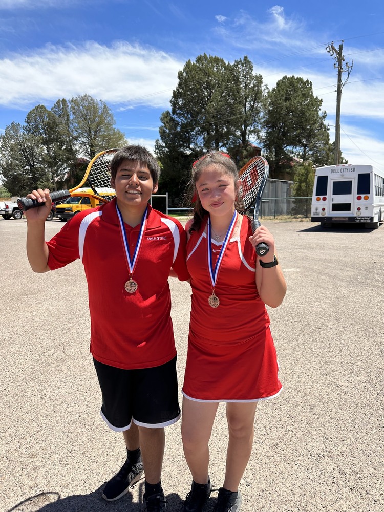 Romeo and Alejandra both placed 3rd place in boys and girls singles. 